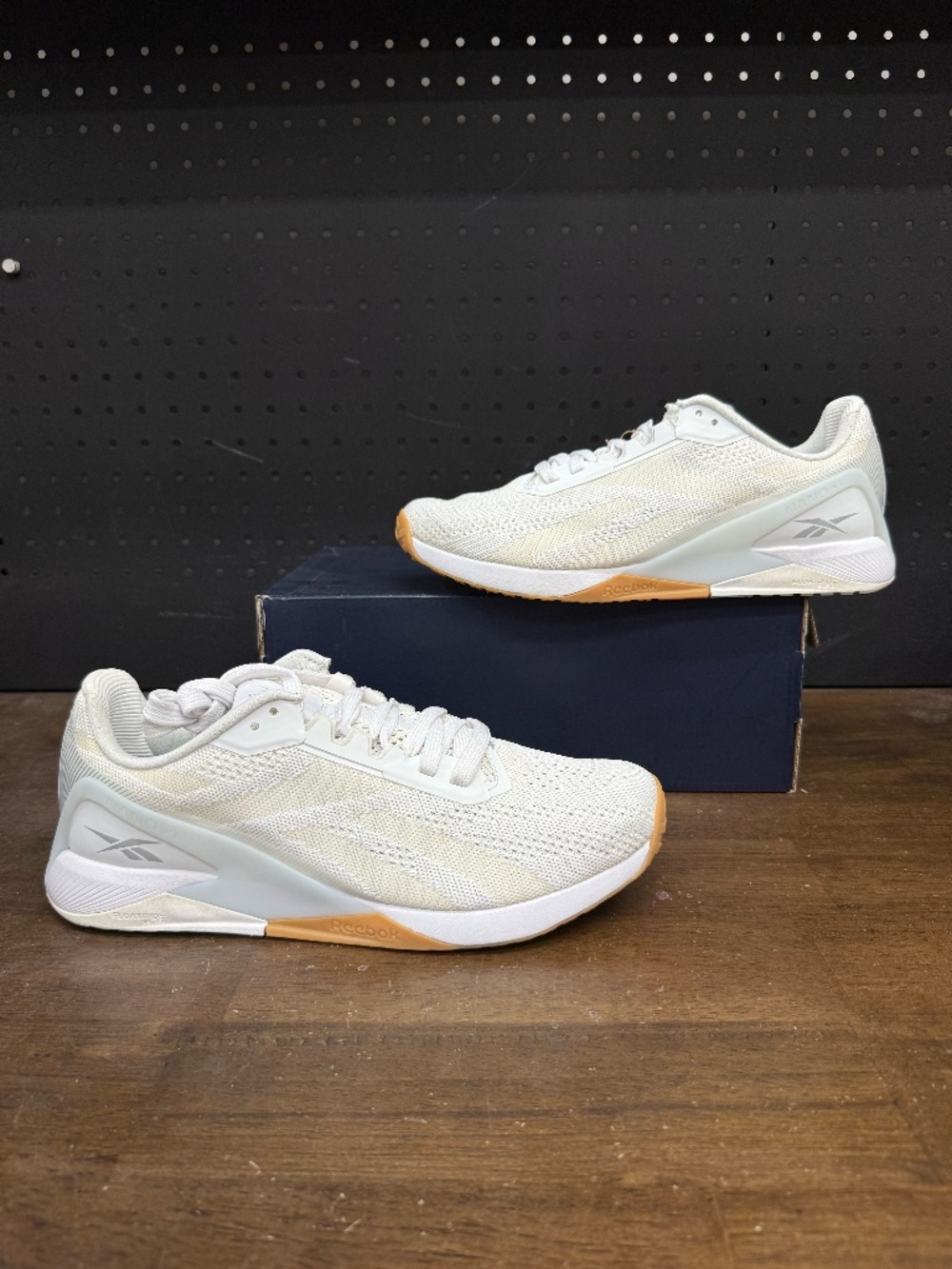 New W/ Box! Women's Reebok Nano X1 'White Gum' Training Sneakers Size 10.5